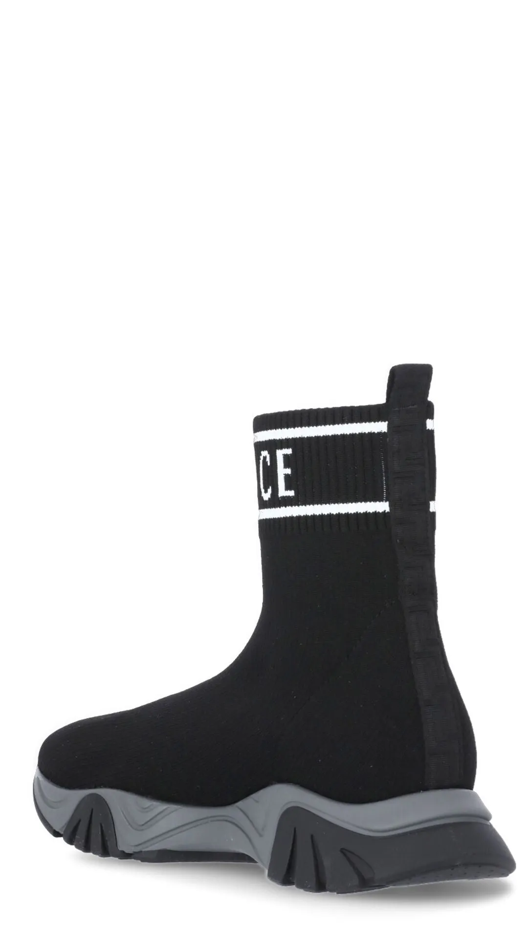 Versace Kids Logo Intarsia Sneakers