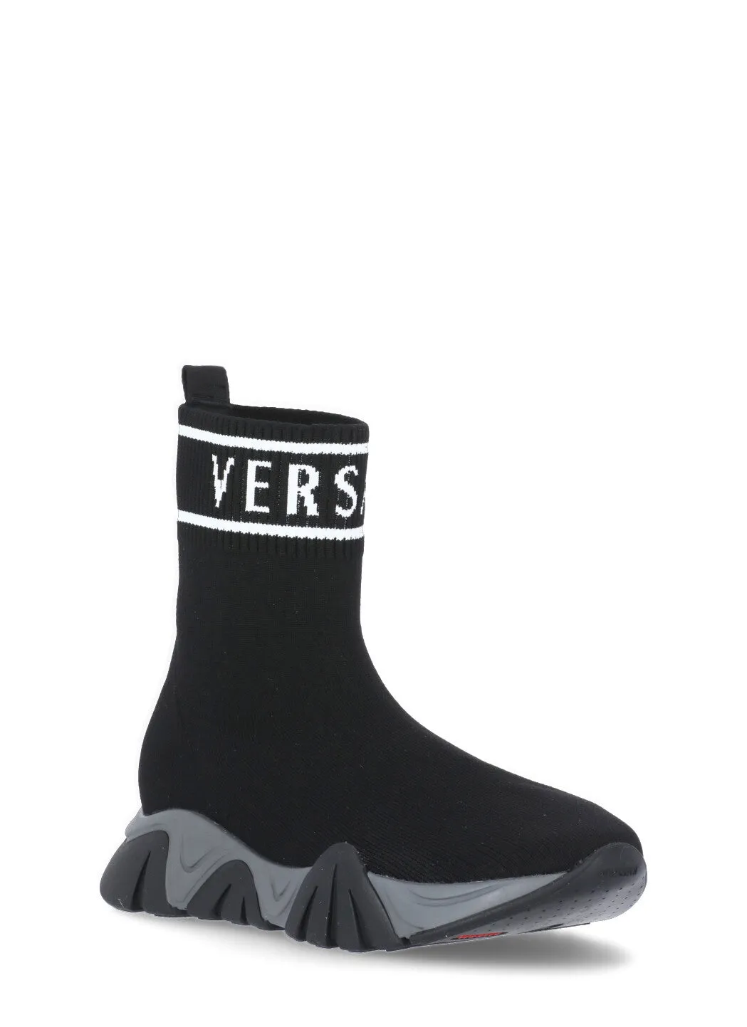Versace Kids Logo Intarsia Sneakers