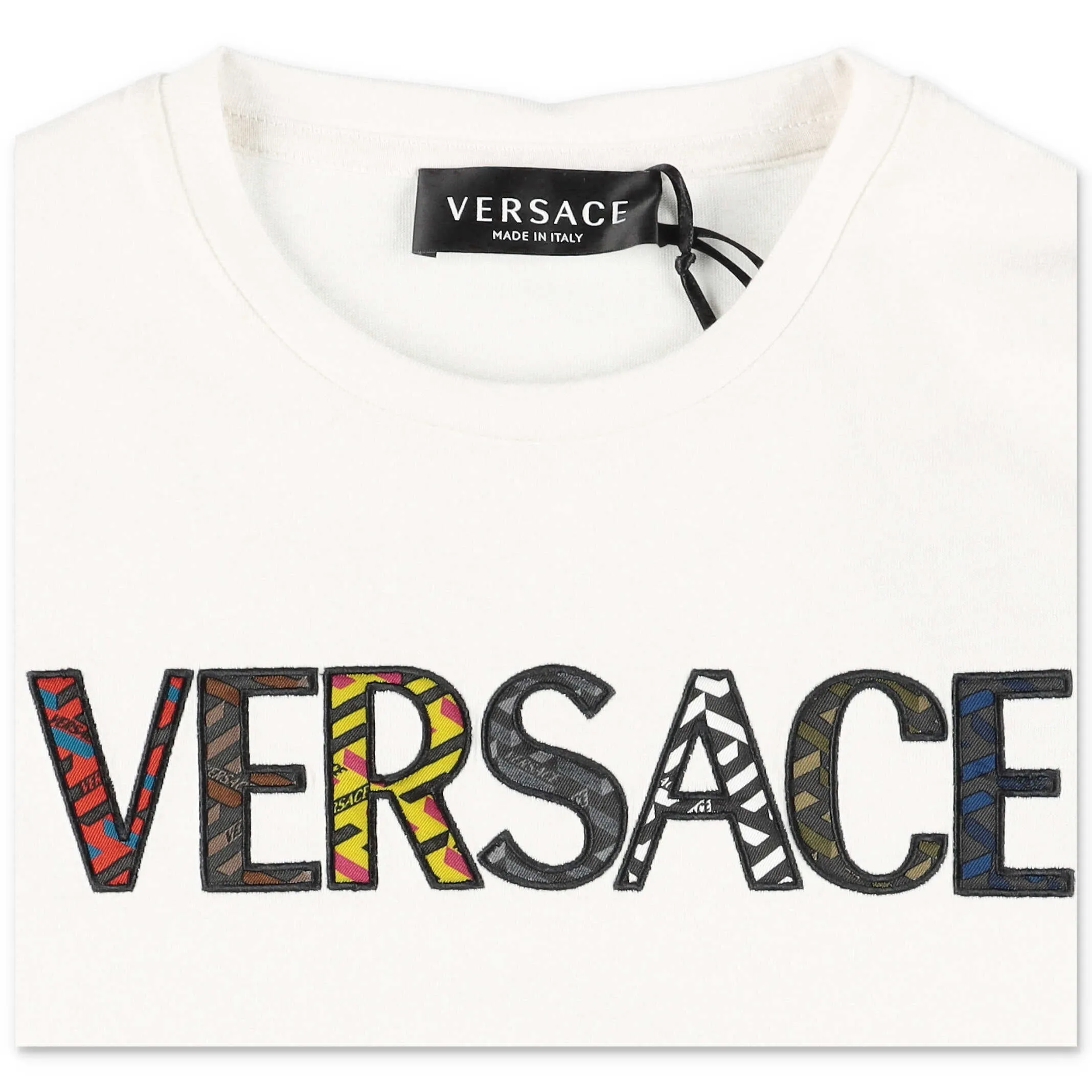 Versace Kids Logo Print Crewneck T-Shirt