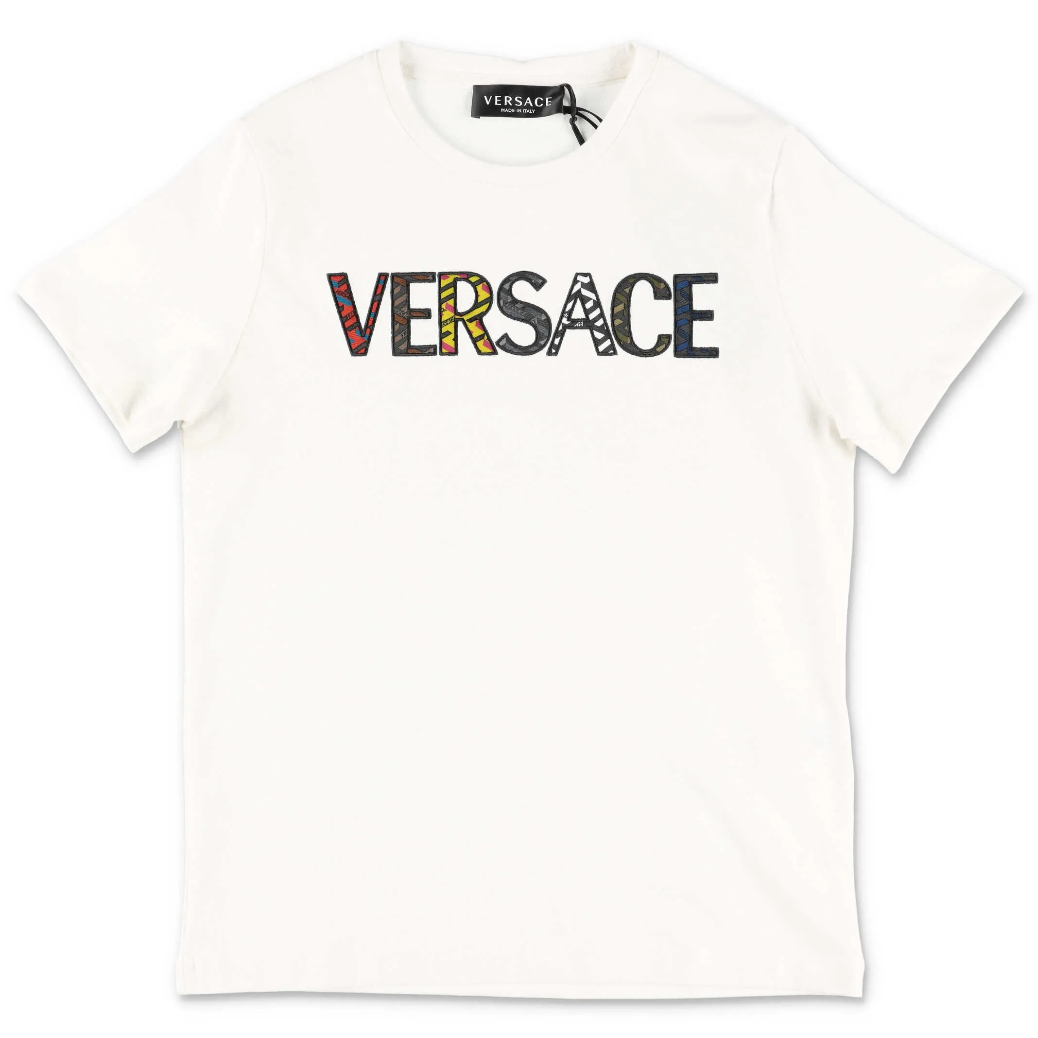 Versace Kids Logo Print Crewneck T-Shirt