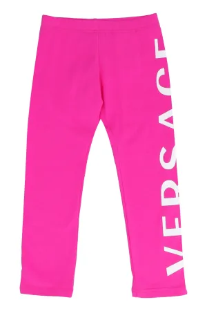Versace Kids Logo Printed Leggings