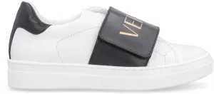 Versace Kids Logo Touch-Strap Low-Top Sneakers