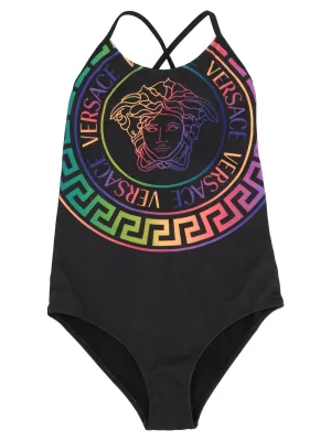 Versace Kids Medusa Printed Swimsuit