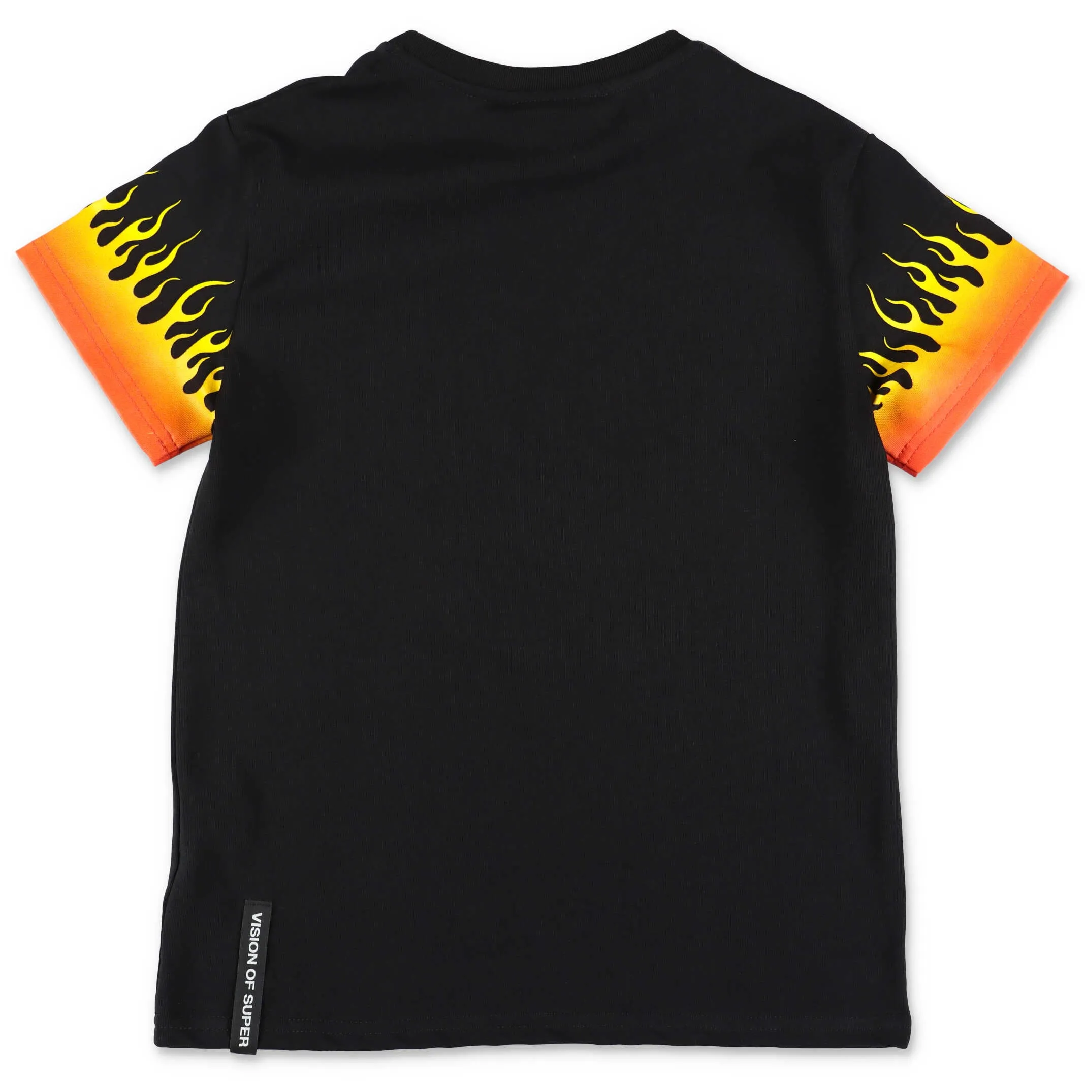 Vision Of Super Kids Flame Printed T-Shirt