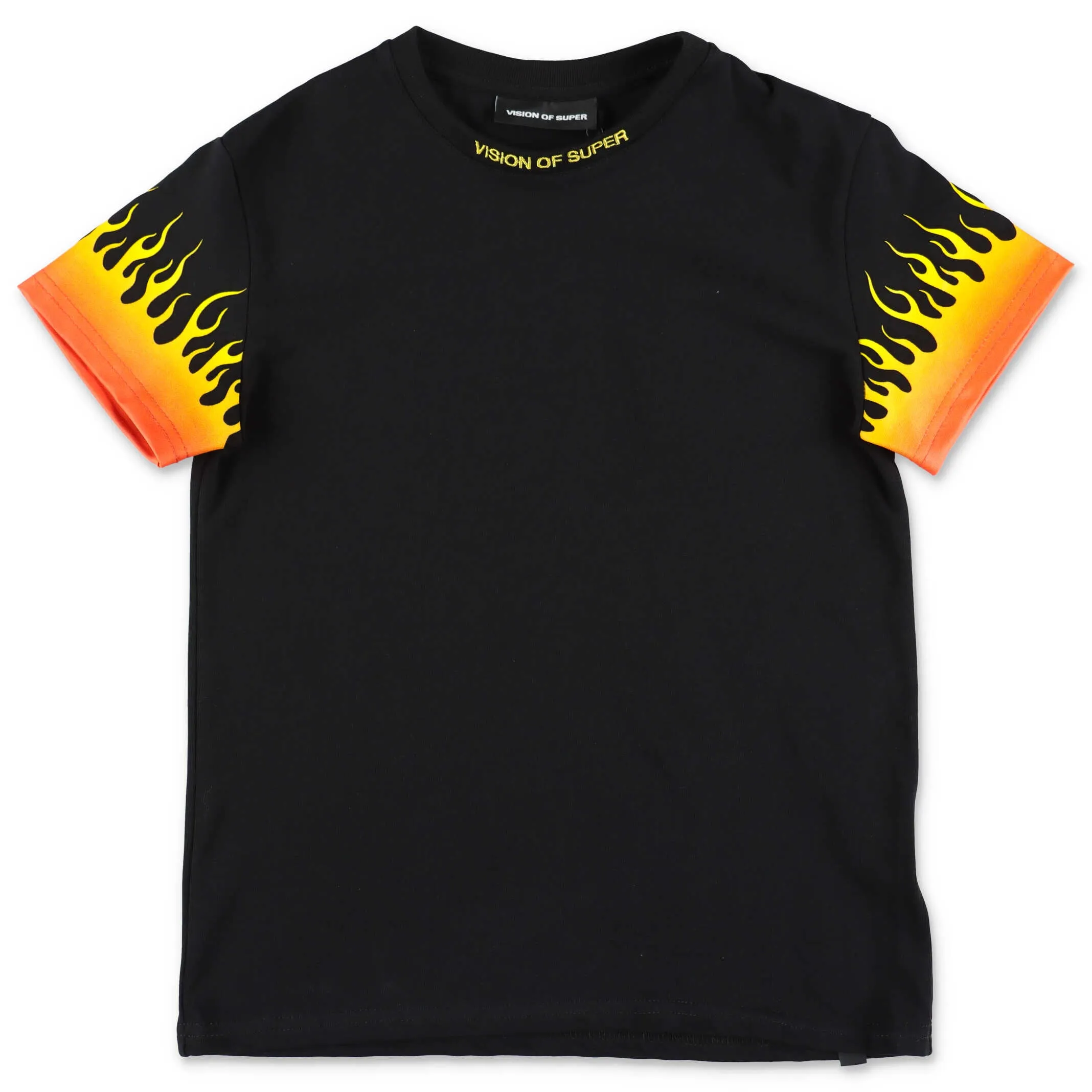 Vision Of Super Kids Flame Printed T-Shirt