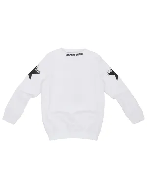 Vision Of Super Kids Star Printed Sweatshirt