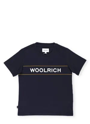 Woolrich Kids Logo Printed T-Shirt