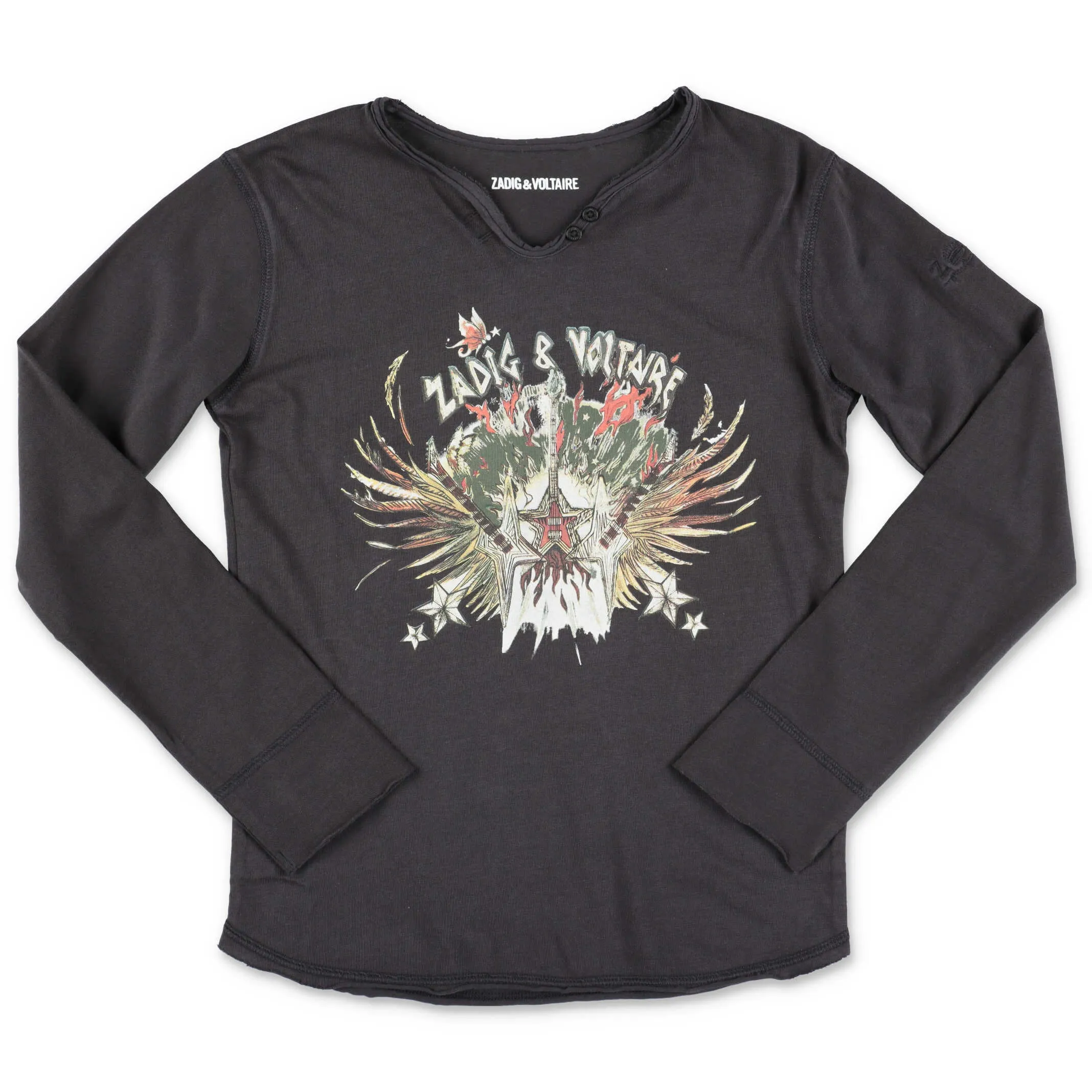 Zadig & Voltaire Kids Graphic Print Long-Sleeve T-Shirt
