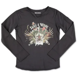 Zadig & Voltaire Kids Graphic Print Long-Sleeve T-Shirt