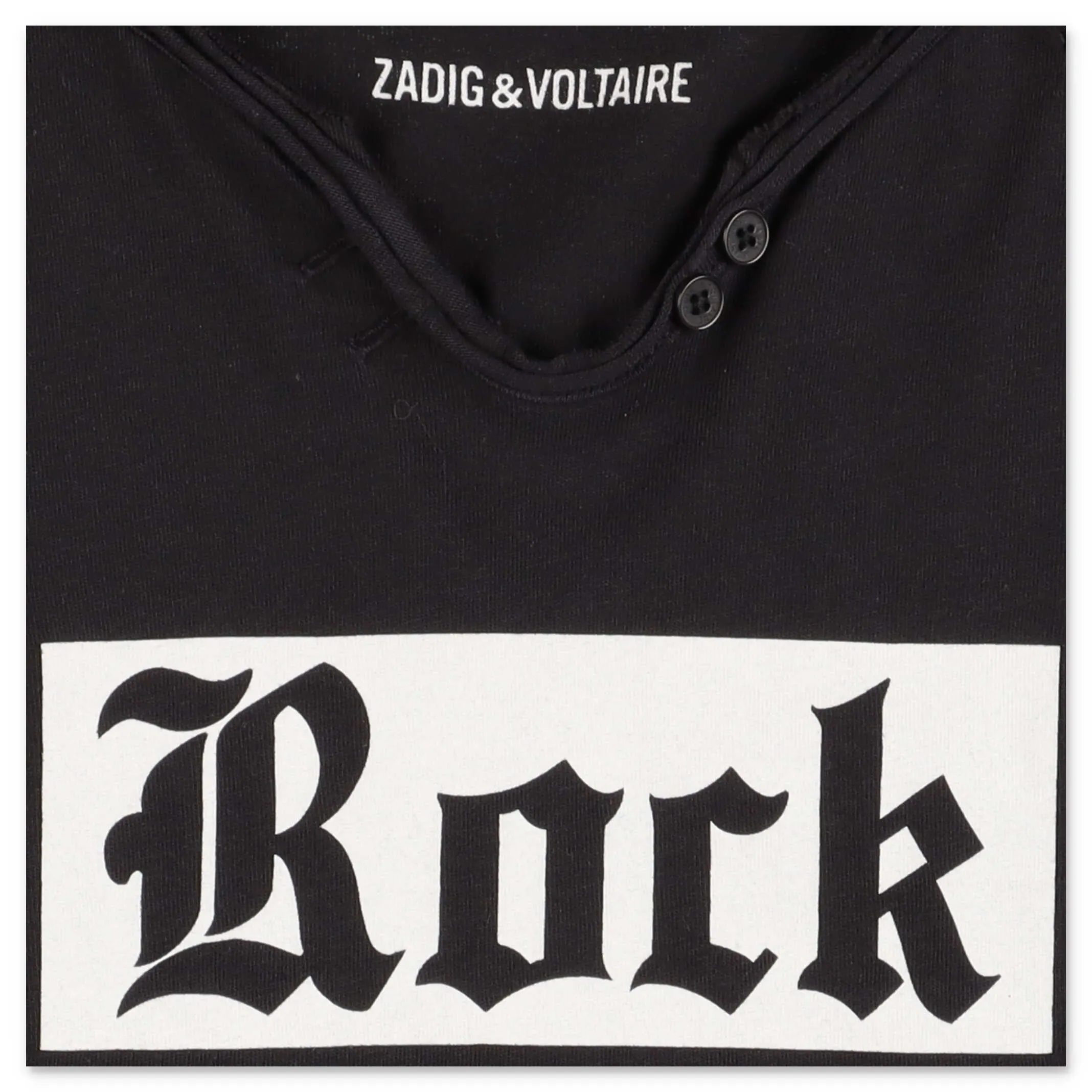 Zadig & Voltaire Kids Rock Print Crewneck T-Shirt
